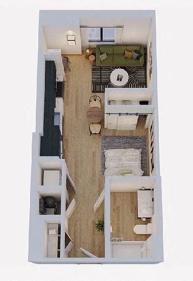 Floor plan Studio-S1