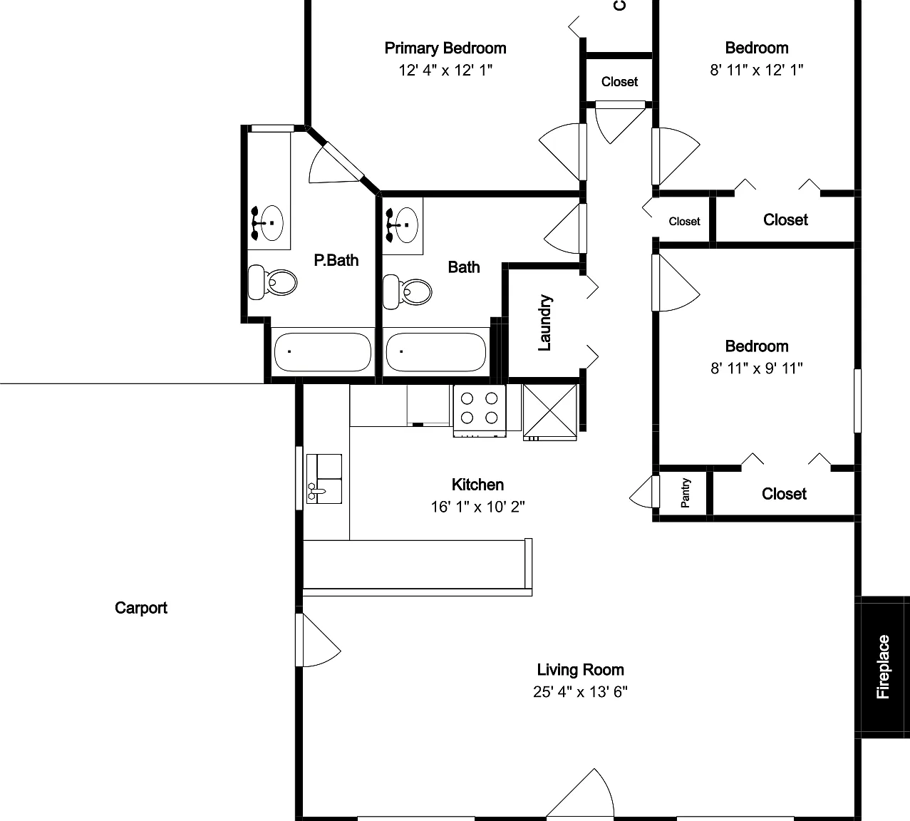 3 bed, 2.0 bath, 1128 sqft, $1,575 — Photo 1