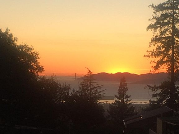 View from upper deck. Golden Gate Bridge and Marin Headlands.