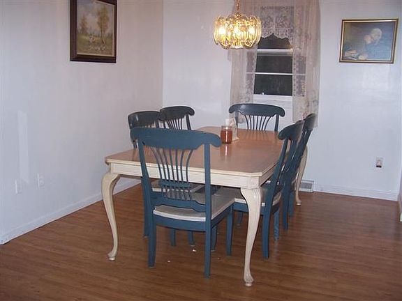 Dining room with ample room for the family.