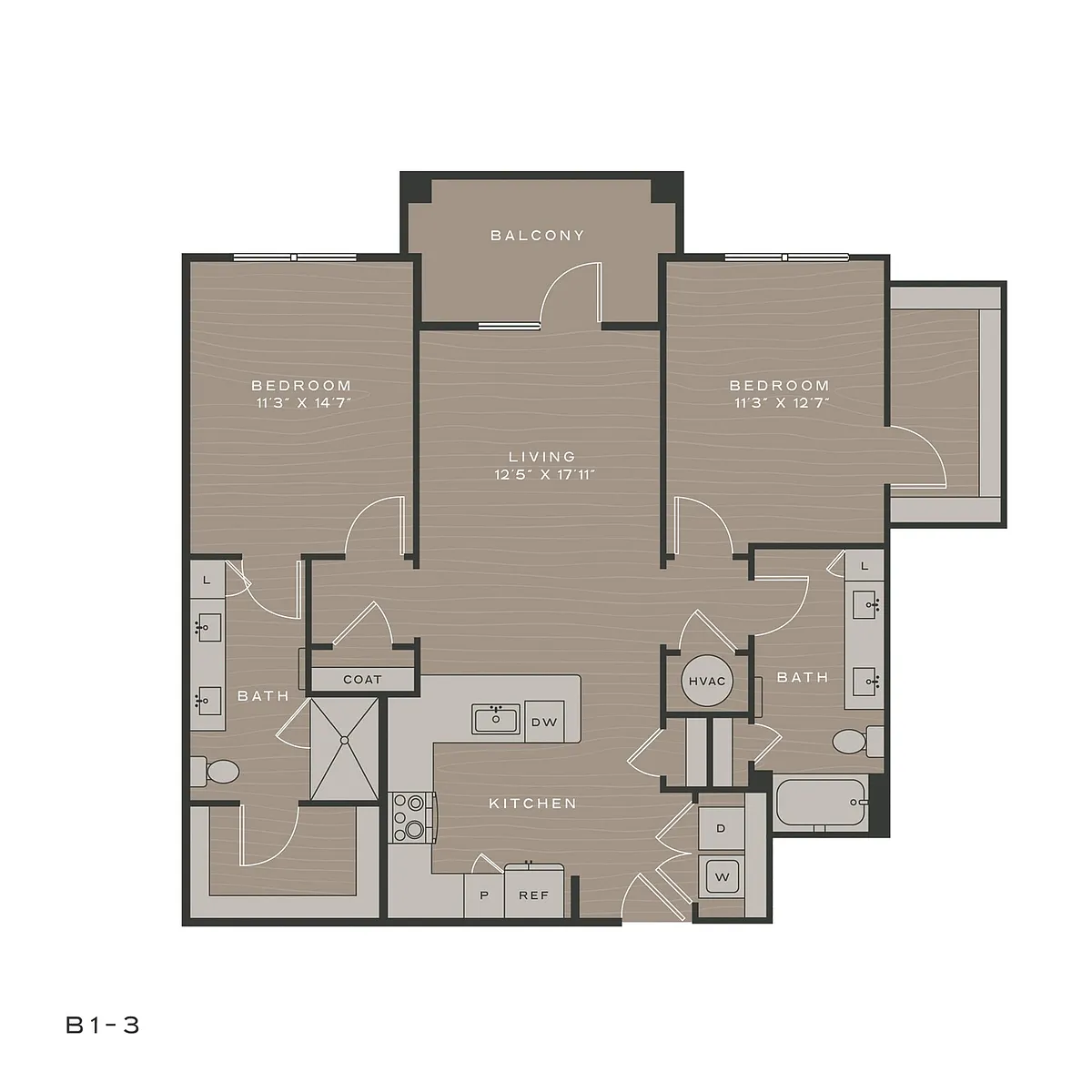 Floor plan B1-3