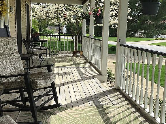 Beautiful porch with shades