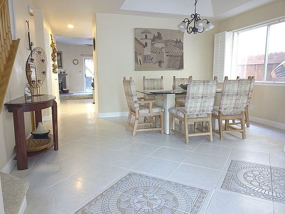 Beautiful Tile Dining Room