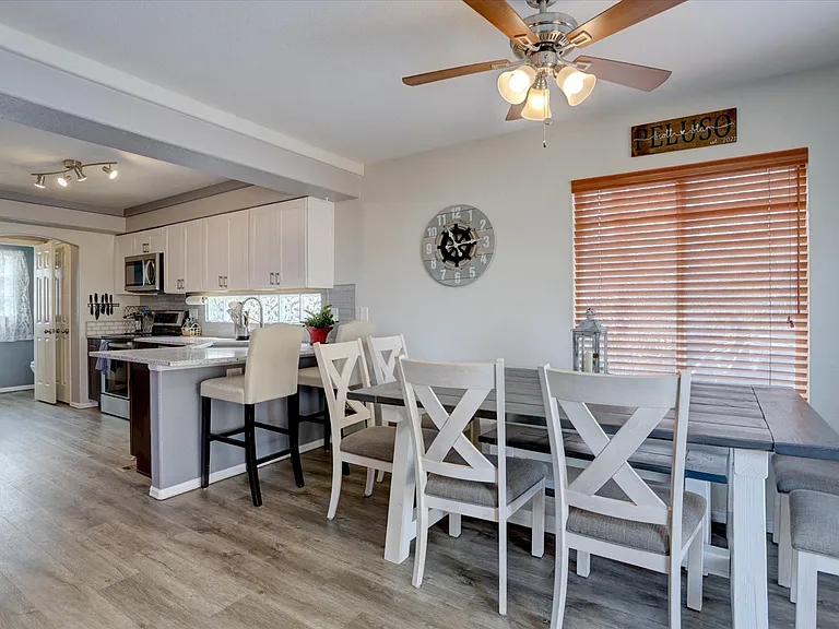 dining and kitchen view