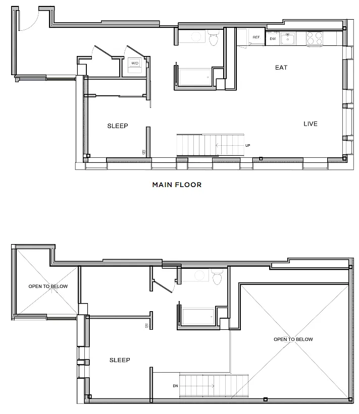 Floor plan Loft 2x2 - F3