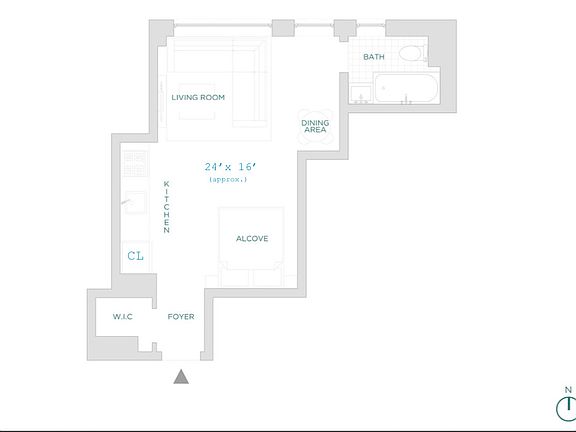 2nd image of 457 W 57th St #1410