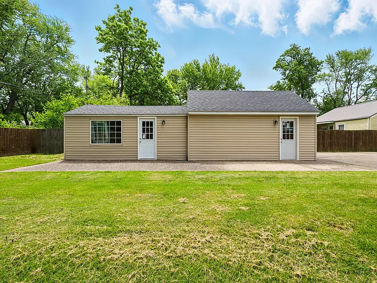 Outside of Garage