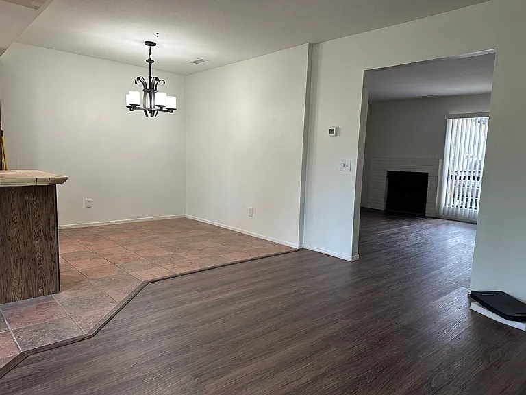 Family Room to Living Room and Dining Room View