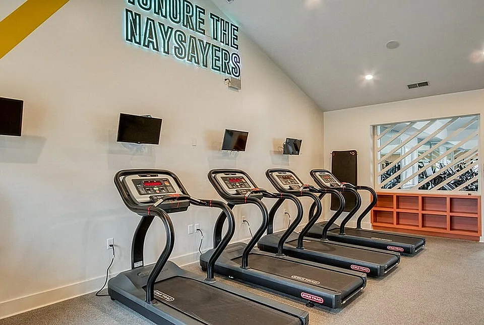 Elevate your workout experience in this state-of-the-art fitness facility.