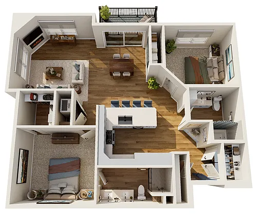 Floor plan Unit Type J