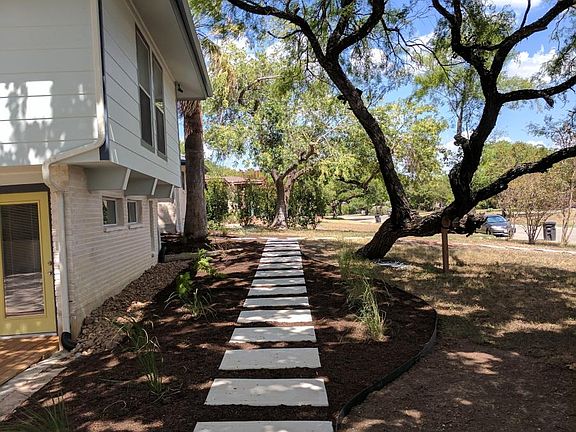 Approach from driveway