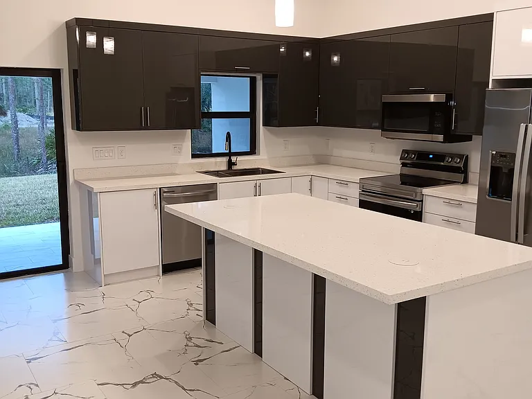 Kitchen and Island