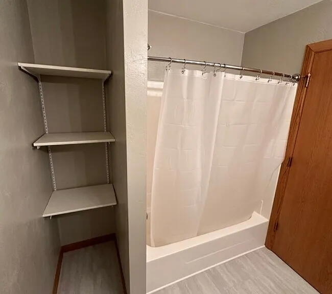 Full Shower and Ample Storage