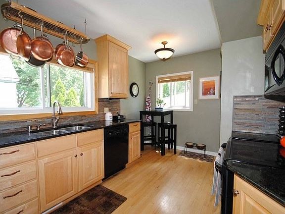 Kitchen with granite tops