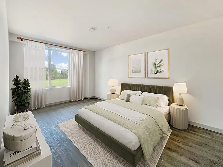 Large Bedrooms with Oversized Closets, Woodgrain Flooring and Natural Lighting