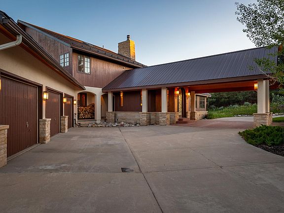 Entrance and 2 car garage