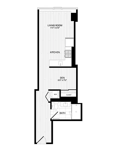 Floor plan Studio-1A-5B