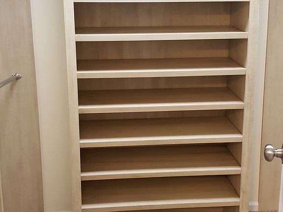 Master closet view 1