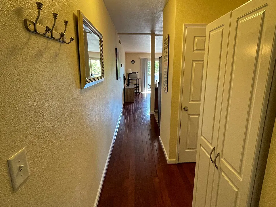 Entry hallway with extra storage cabinets