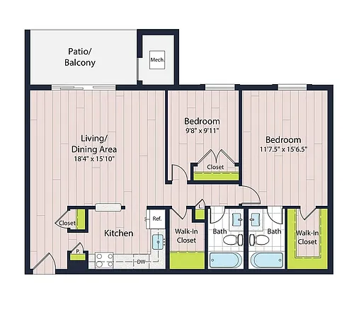 Floor plan B2-60