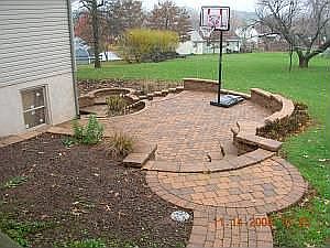 Multi-Terraced Stone Patio