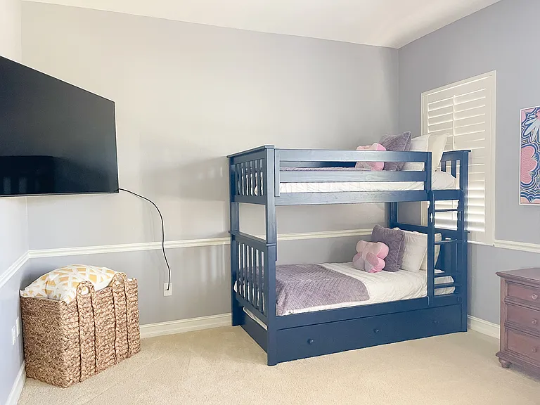 Bedroom with Twin Bunk Beds (+ Trundle) and Queen Sleeper Sofa