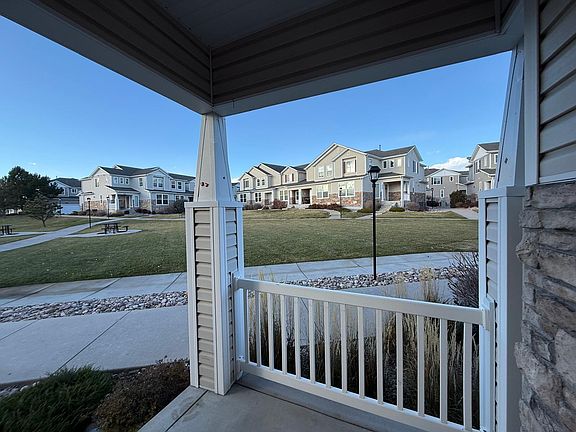 Looking at open space from front porch.