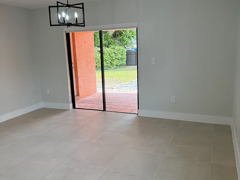 View of living room from front door