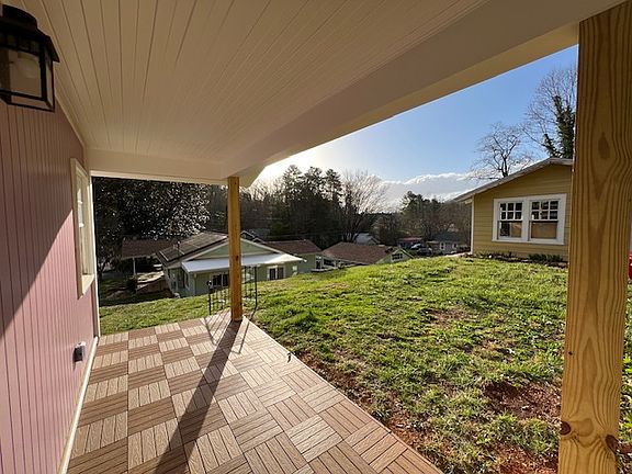View from the porch. (Building to the right is a storage building, not a residence)