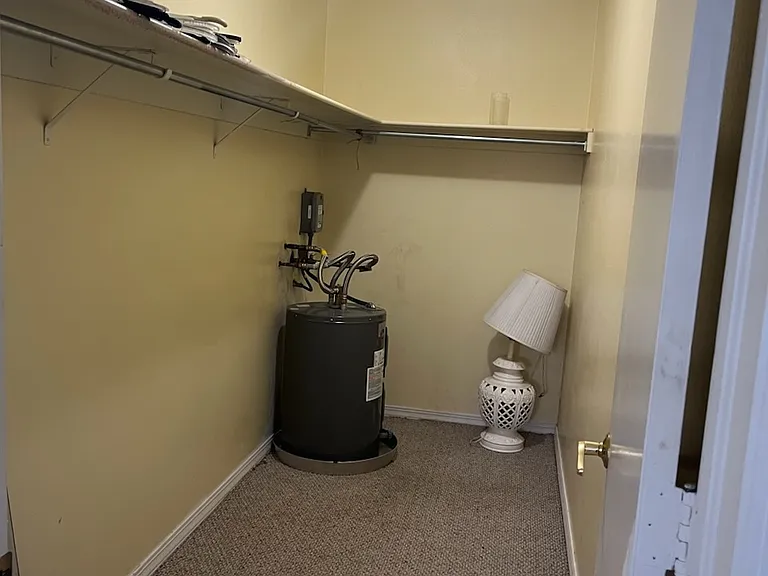 Spacious walk-in closet