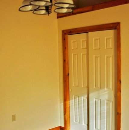 Bedroom Closet with storage above