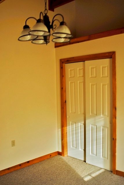 Bedroom Closet with storage above