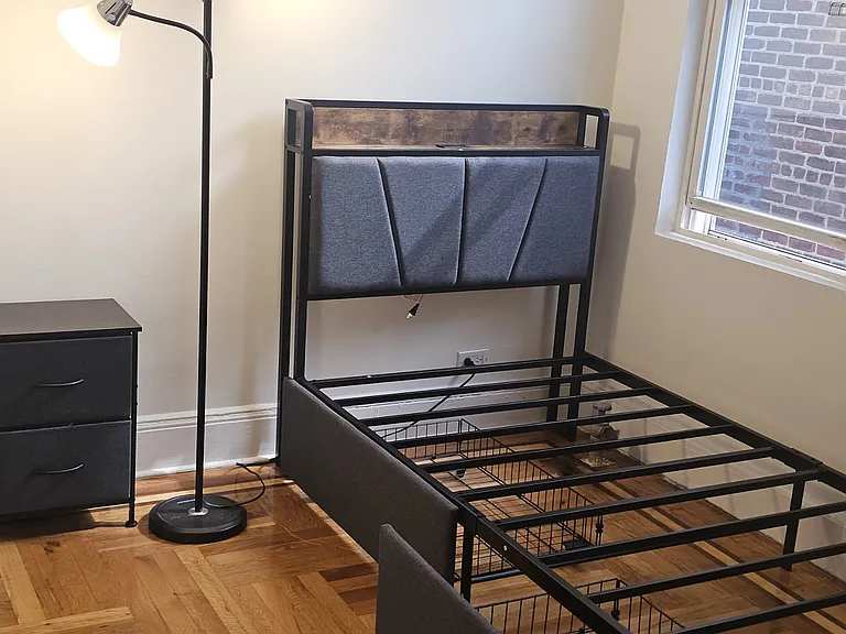Bed on the Right Side of the Room