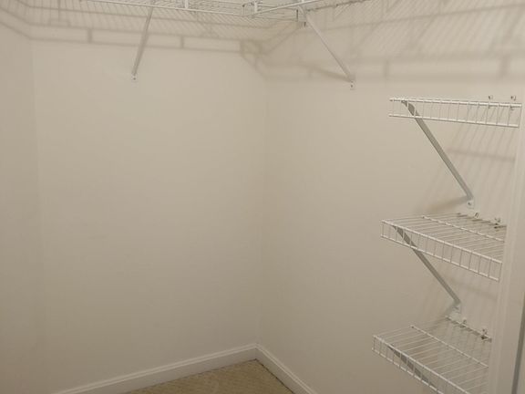 Closet in master bedroom