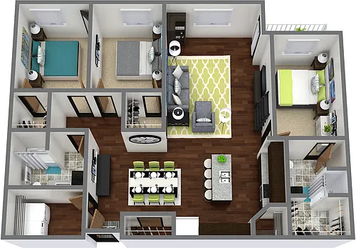 Floor plan Phase 2 3 Bedroom