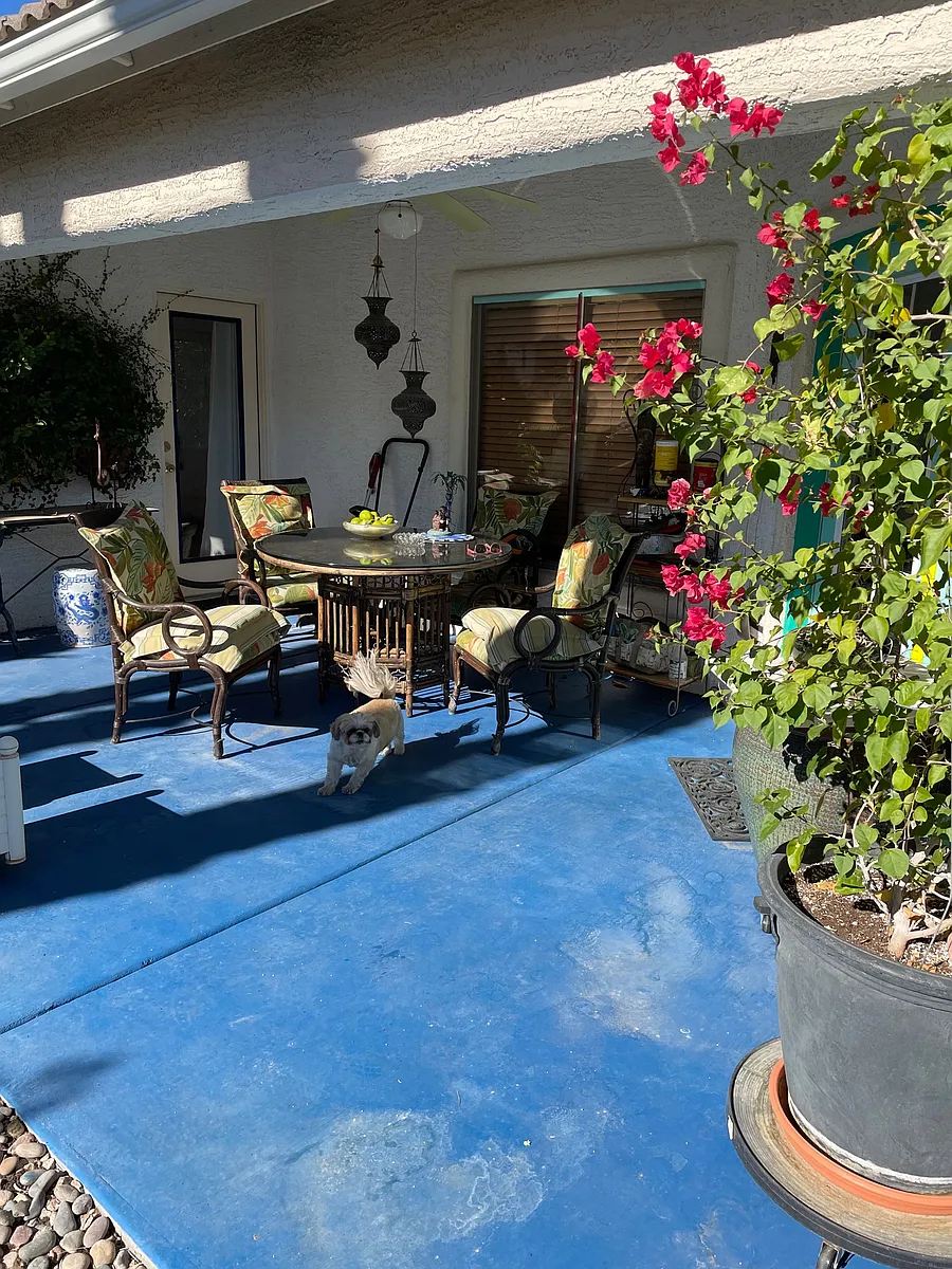 Photo 1 of 14 - Evening Wind St - Henderson, NV patio with table & 4 chairs, entrance from unit - Evening Wind St