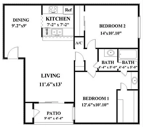 Floor plan B1