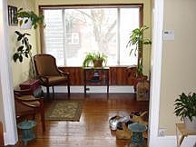 Sunroom at home entrance.