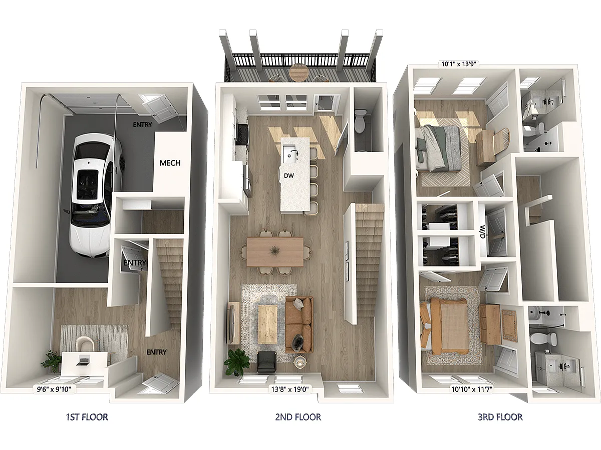 Floor plan BT1.2-D-1480sf-Upgrade
