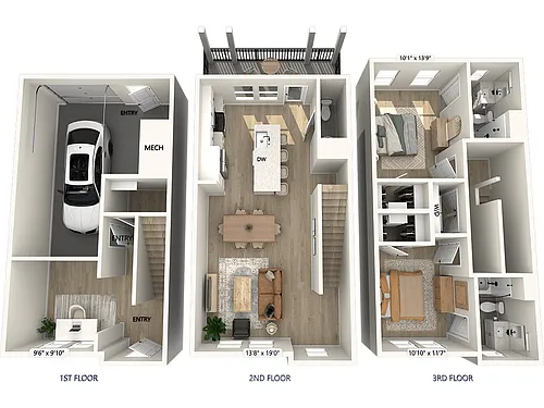 Floor plan BT1.2-D-1480sf-Upgrade