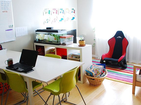 bonus room with bamboo flooring