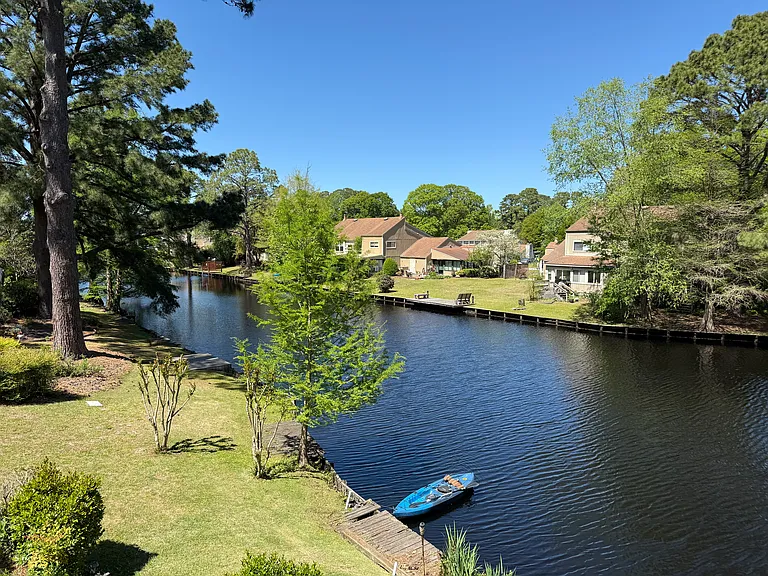 Backyard view of Canal with Dock