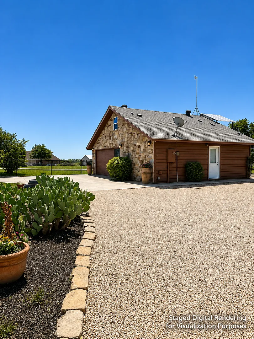 2/1.5 Country Home on Nearly an Acre Fully Fenced with RV Hookup & Storage Aledo ISD — Photo 1