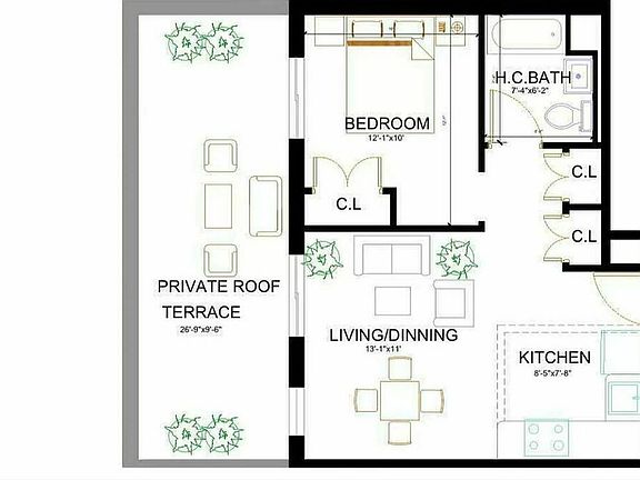 3rd image of 1082 Rogers Ave #7D