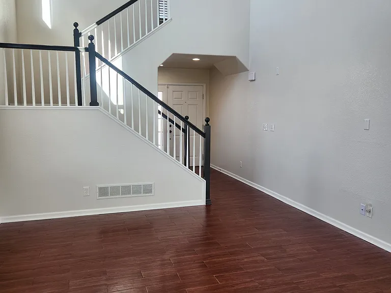 Living Room with Overlook form Upstairs