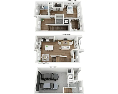 Floor plan One Bedroom A1.5