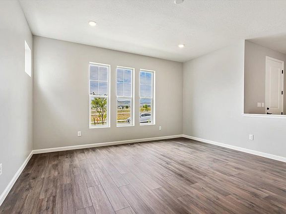 A view of the great room and windows