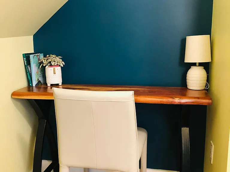 Workspace in second bedroom