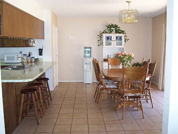 Extra large and open dining area off the kitchen