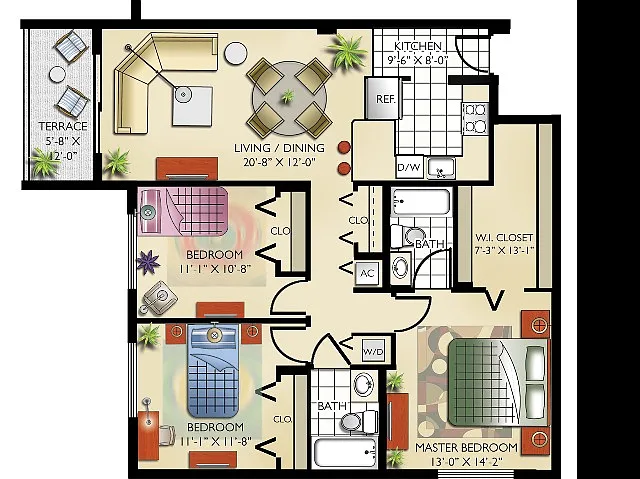 Floor plan The Suites, Cayman